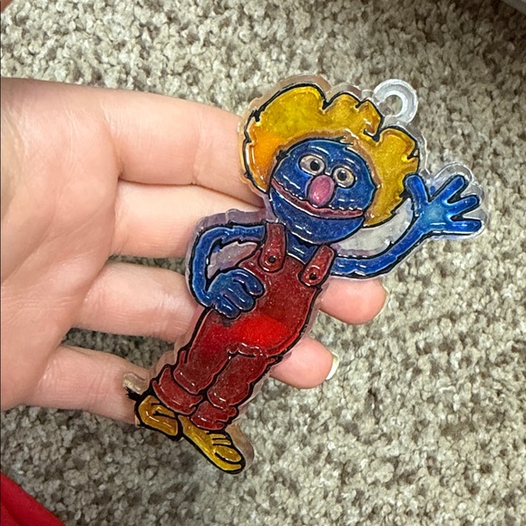 Vintage 1987 Colorful Muppets Grover Character Ornament - Picture 2 of 6